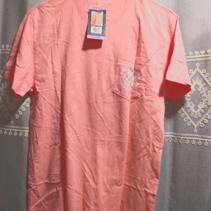 Women's Lauren James graphic tee Small NWT coral